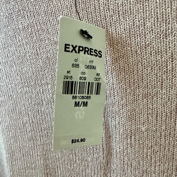 NEW* EXPRESS High/Low Light Pink Top | Size Medium - Picture 4 of 6